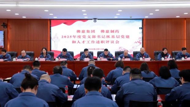 佛慈集团召开2025年度党支部书记抓基层党建和人才工作述职评议会议